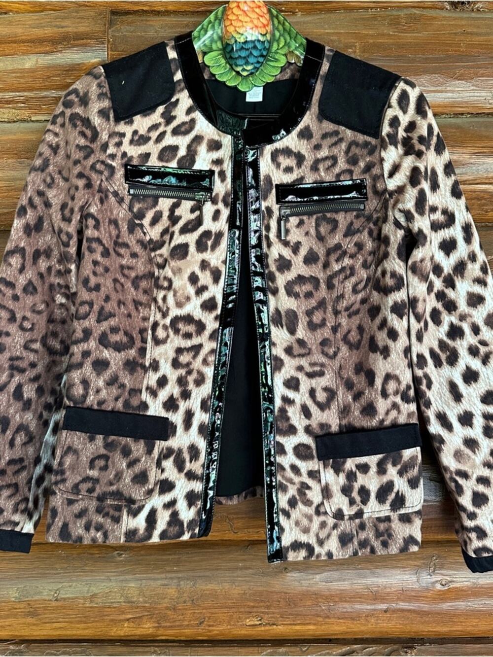 Chico's Leopard Print Jacket